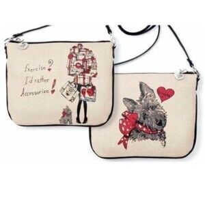 NWT Brighton Women's Scottie Crossbody Coated Canvas